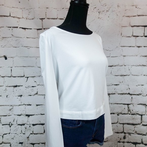 Guess white long sleeve tee large junior - Picture 3 of 8